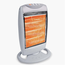 Oscillating Halogen Heater